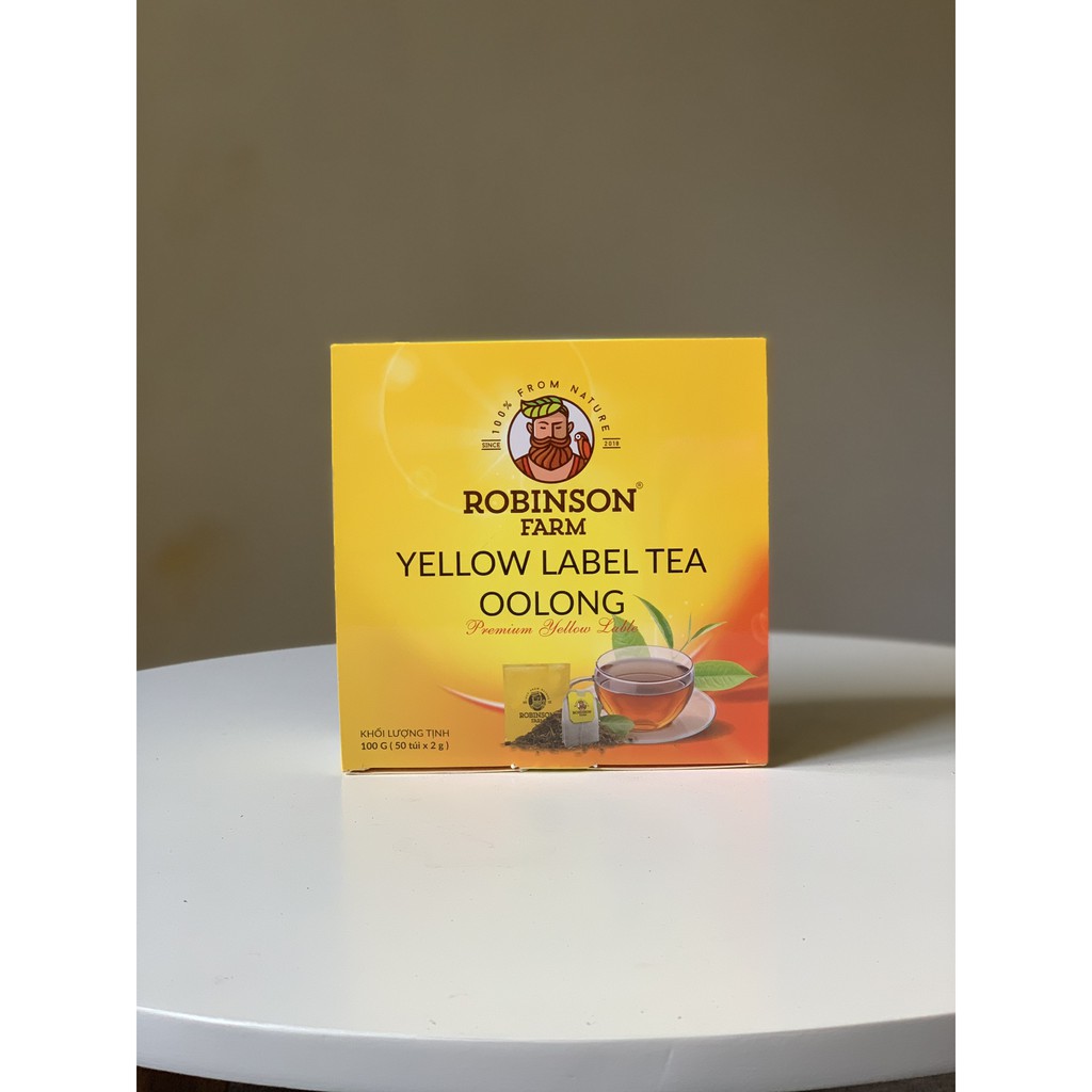 Trà Đen Túi Lọc Robinson Farm 100gr ( 50 túi x 2g )  - Đậm vị trà 100% lá chè tươi nguyên chất | BigBuy360 - bigbuy360.vn