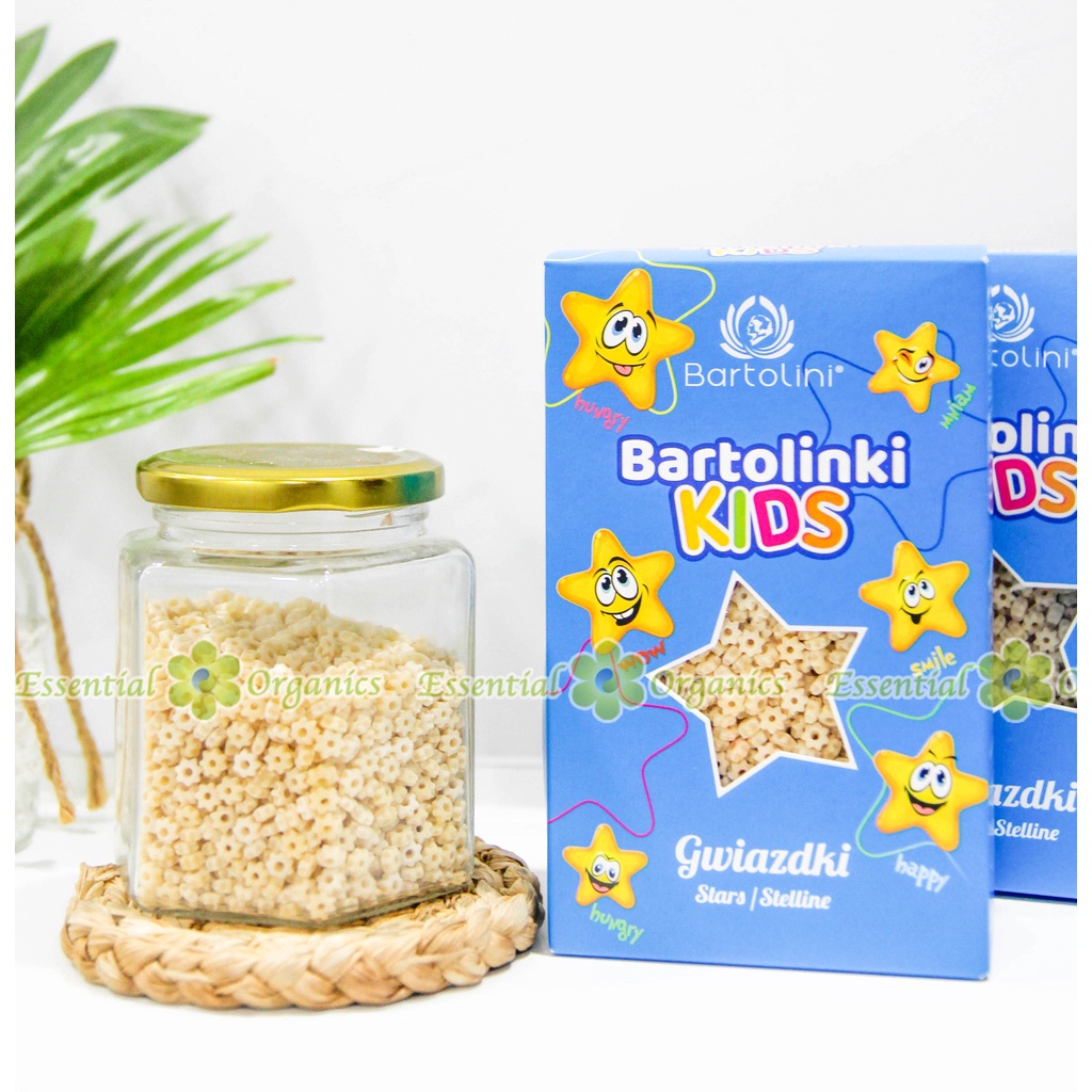 Nui ăn dặm hữu cơ hình SAO Bartolinki Kids 250gr cho bé từ 6m