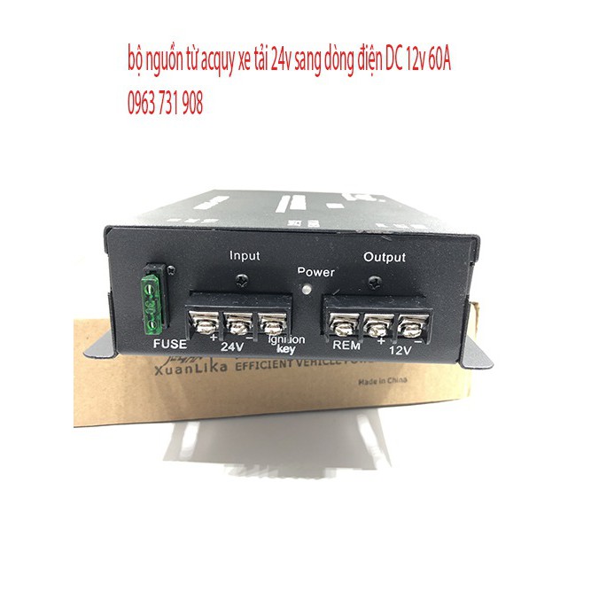 BỘ CHUYỂN ĐỔI NGUỒN 24V XUỐNG 12V 60A