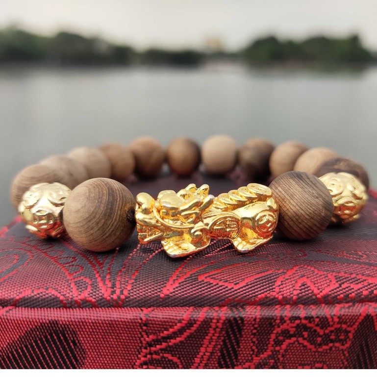 [SALE OFF] [Tặng Nhẫn] Vòng Ngọc Am xịn Tỳ Hưu, Hạt charm mạ vàng  hương thơm tự nhiên dành cho nam nữ | BigBuy360 - bigbuy360.vn