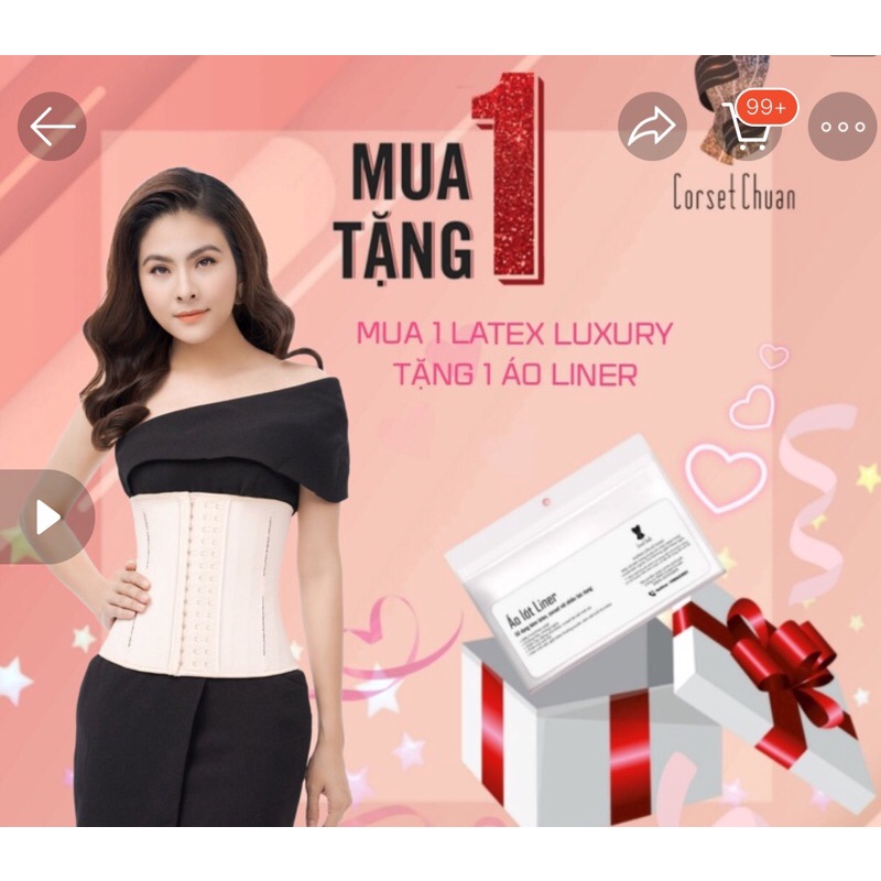 ĐAI NỊT BỤNG LATEX CORSET CHUẨN CHÍNH HÃNG CHÂU ÂU - Màu Nude (tặng áo Liner trị giá 100k)