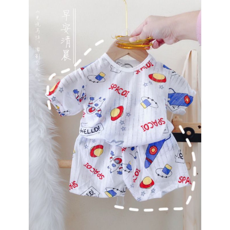 10 Bộ cotton giấy bé trai bé gái 8-16 kg