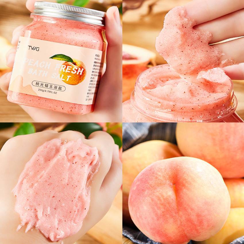 Tẩy tế bào chết body cải thiện da muối tắm làm sạch da dưỡng ẩm toàn thân 4 vị trái cây DANA