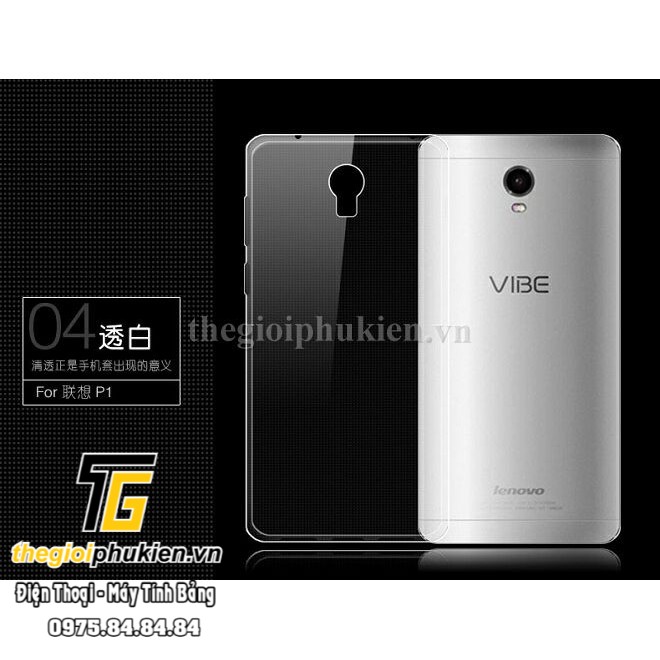 Ốp lưng Lenovo Vibe P1 dẻo trong siêu mỏng 0.5 mm