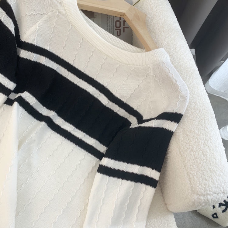 Áo Sweater Dệt Kim Mỏng Tay Dài Thời Trang Mùa Thu Cho Nữ