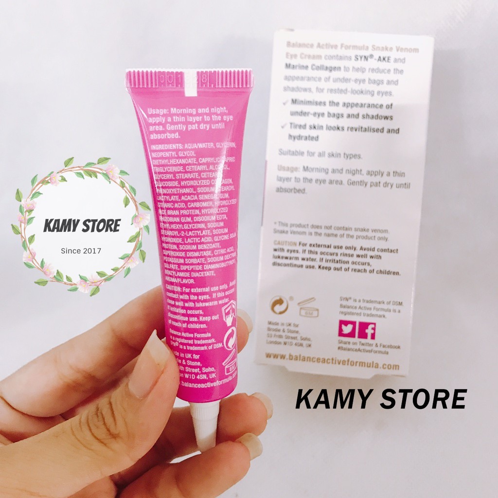 Kem Mắt Nọc Rắn Balance Active Formula Snake Venom Eye Cream ( Bao bì mới) | BigBuy360 - bigbuy360.vn