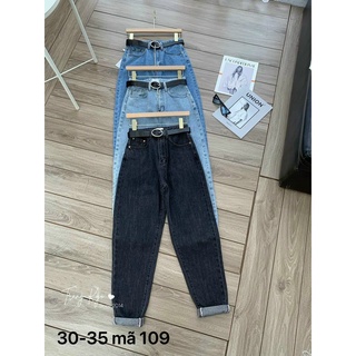Quần baggy jean nữ trơn size đại.