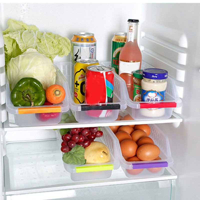 Khay Đựng Thực Phẩm Để Tủ Lạnh Tiết Kiệm Không Gian Giá Đỡ