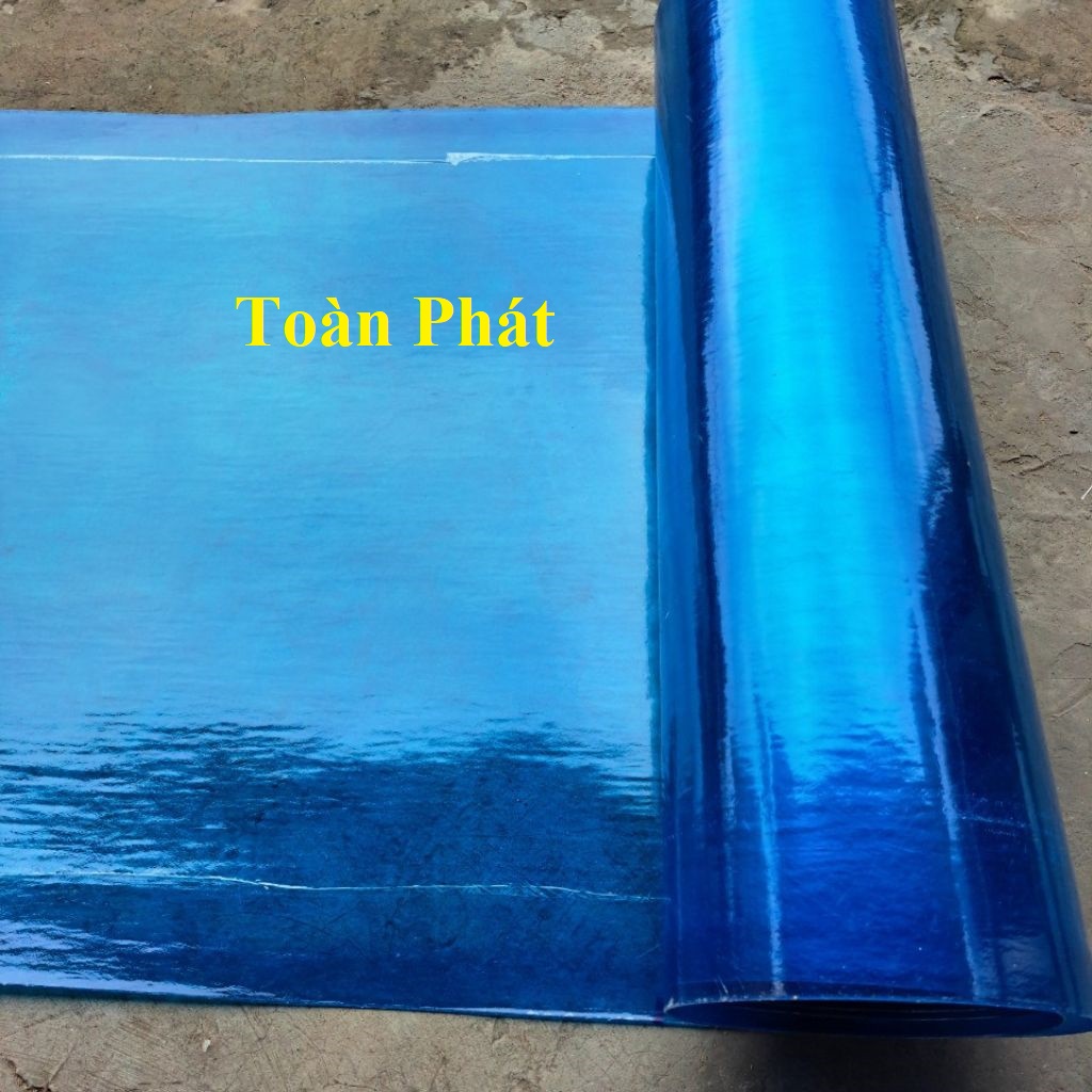 Tôn nhựa phẳng lấy ánh sáng che nắng che mưa chống dột màu Trắng mờ/ Màu Xanh