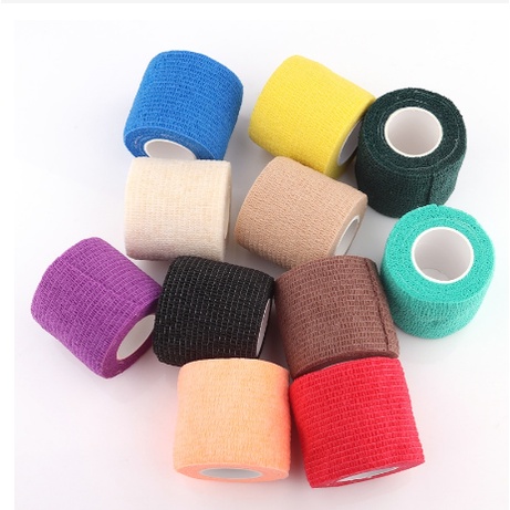 Băng Keo Cao Su Non Vải Tự Dính Quấn Cổ Tay Cổ Chân Các Khớp Giảm Thiểu Chấn Thương Khổ 5cm Băng Dán Thun Thể Thao