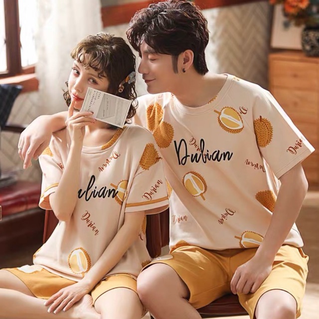 (ORDER) Bộ ngủ đôi nam nữ cộc tay cotton dễ thương, hàng Quảng Châu cao cấp (19 mẫu - kéo ảnh xem thêm)