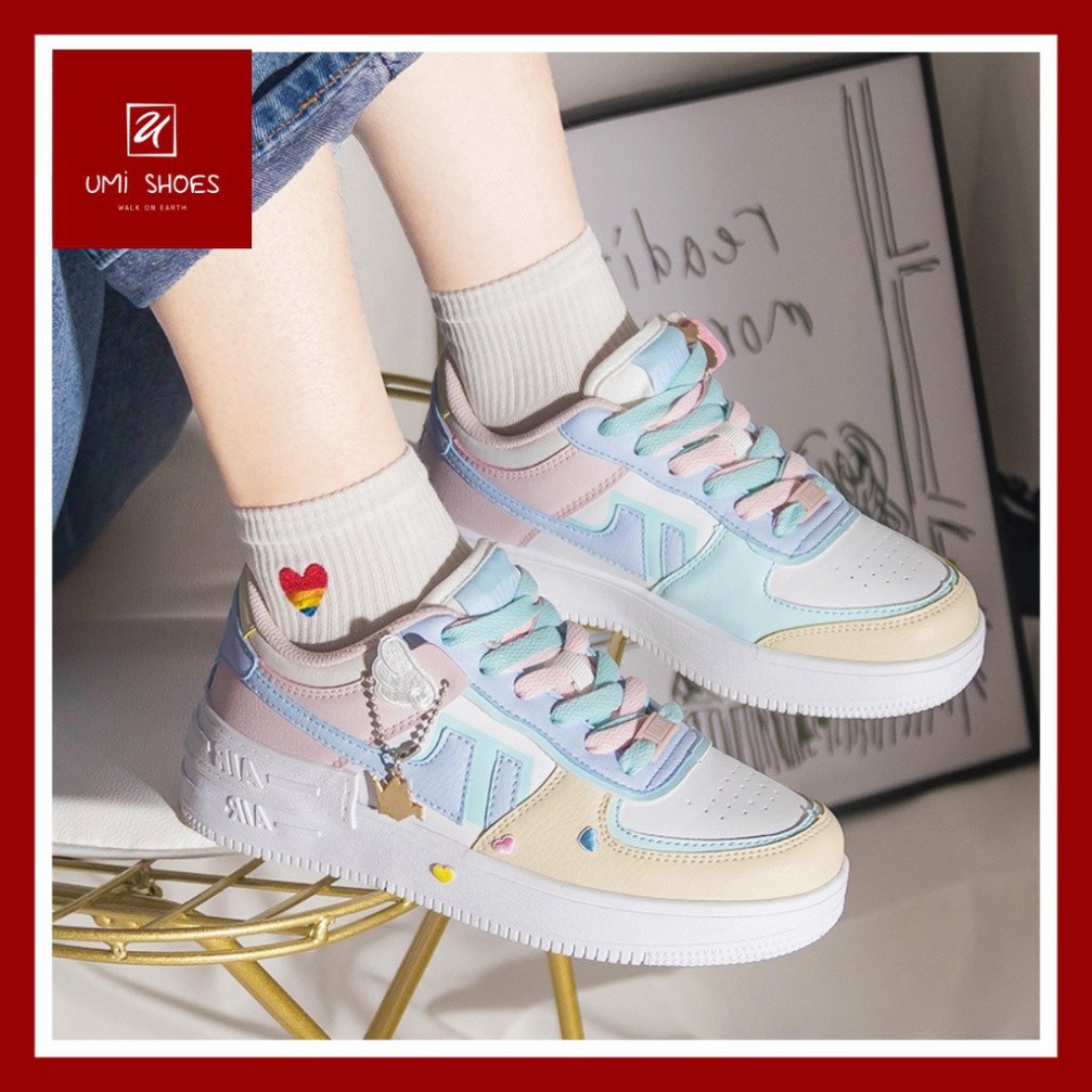 Giày thể thao nữ cổ thấp đế bằng cao 4cm bata shadow candy mềm êm | BigBuy360 - bigbuy360.vn