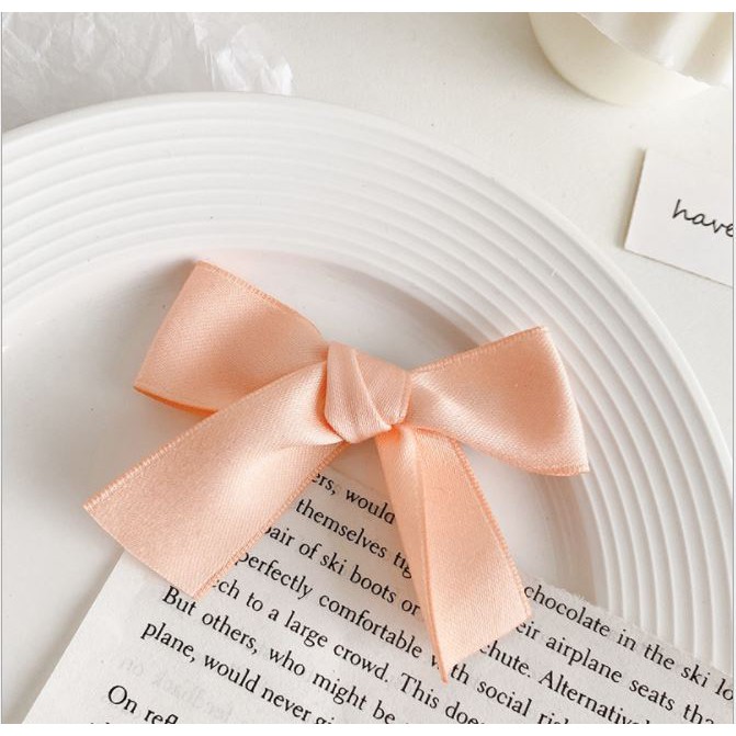 Dây Cột Tóc Nơ Ruy Băng Phong Cách Công Chúa Dễ Thương