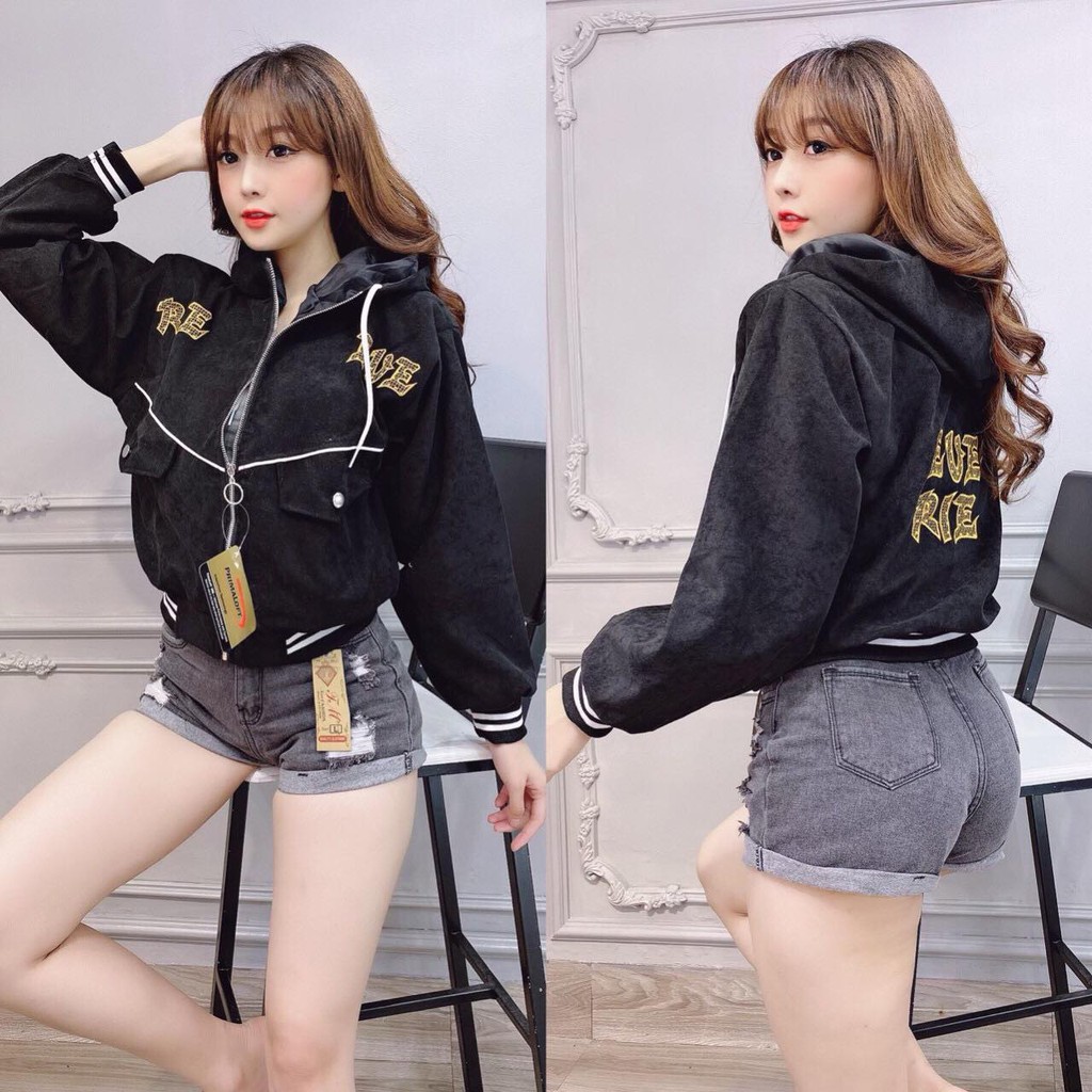 Áo Khoác Nhung Bố Thời Trang Cao Cấp Áo Khoác Nhung Nữ Lửng | BigBuy360 - bigbuy360.vn