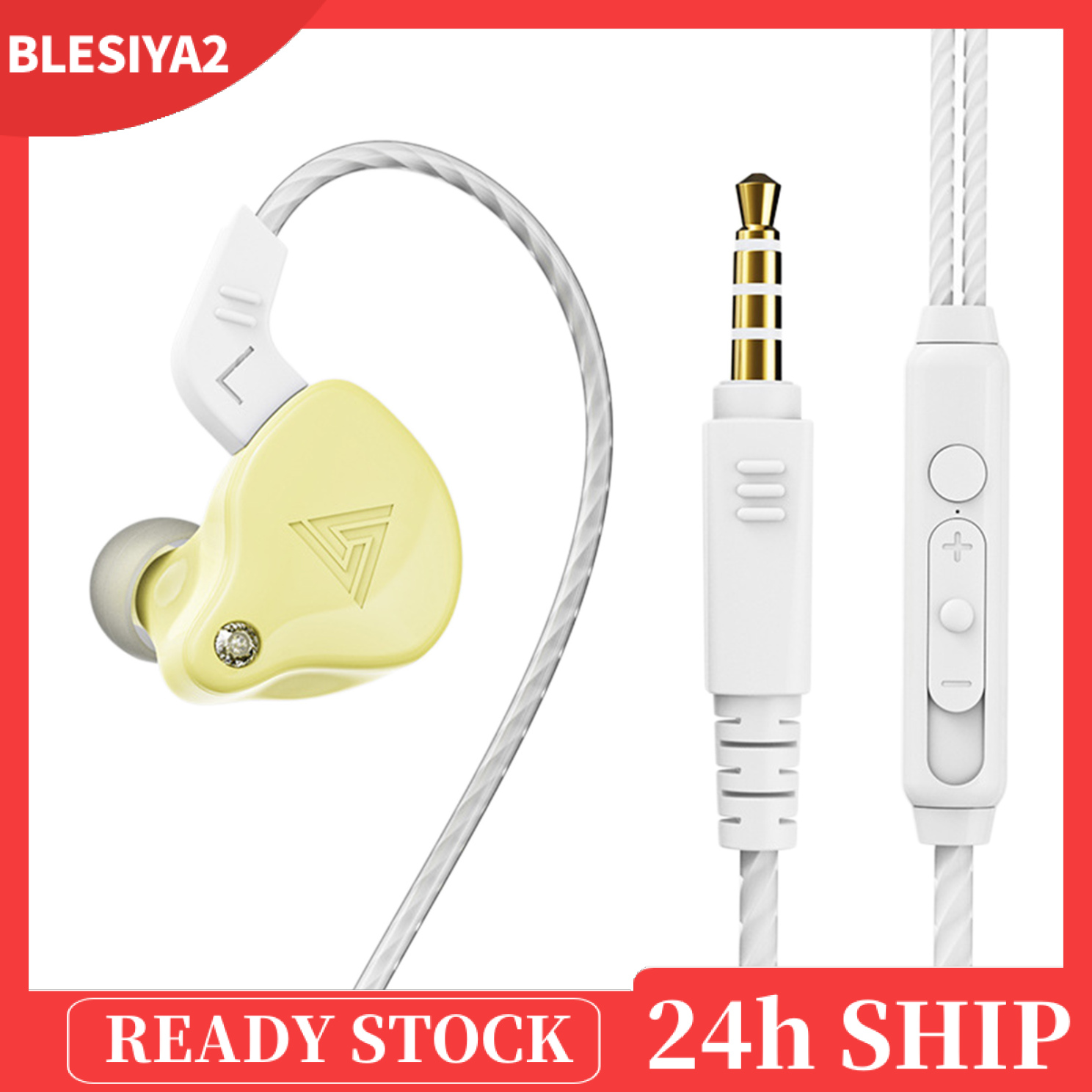 [BLESIYA2]Earphones Wired Earbuds Enhanced HiFi Stereo Sound Noise Isolating 3.5mm Headphone in Ear with Microphone Clearer Calls, Lightweight