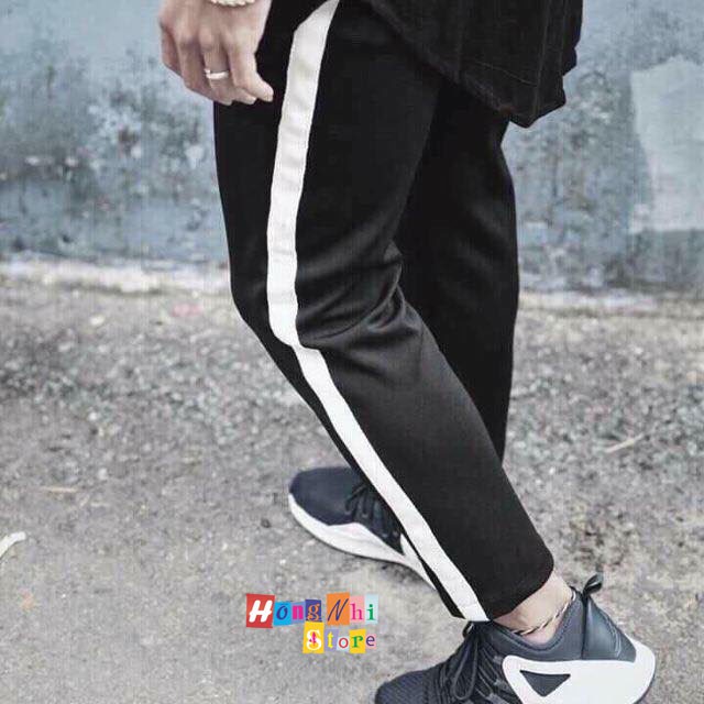 QUẦN KAKI 1 SỌC MÀU ĐEN - QUẦN KAKI 1 LINE PANTS UNISEX PINK - MM