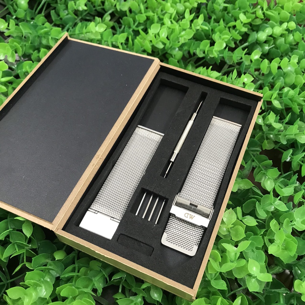 [FULL SIZE ] Dây đồng hồ thép lưới cao cấp (dây mesh) siêu mềm chống gỉ cực bền 4 màu full size