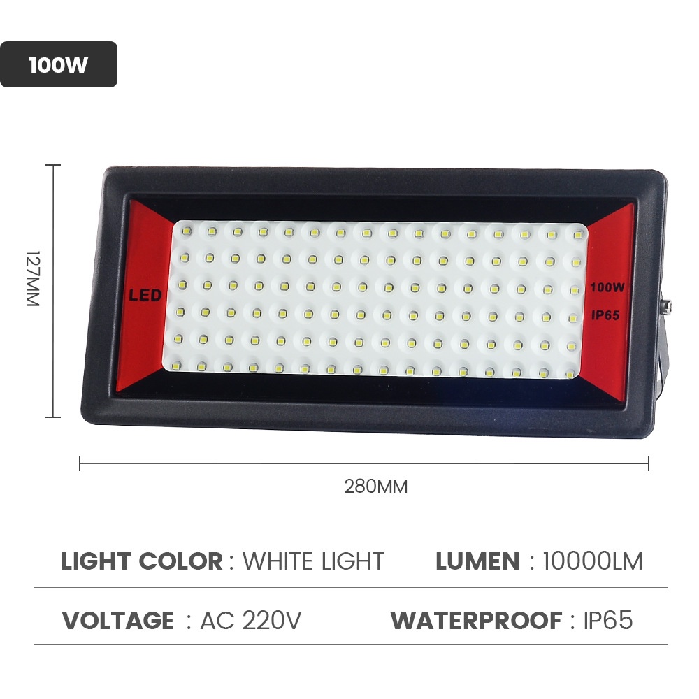 Đèn pha mini 50W 100W - điện 220V ánh sáng trắng siêu sáng