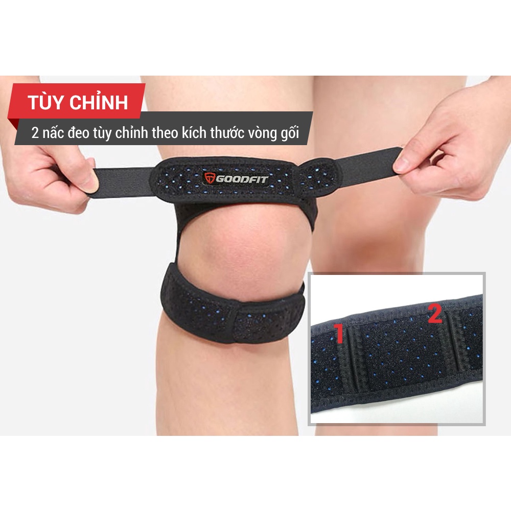Đai bảo vệ gối kép co giãn 4 chiều, thoáng khí GoodFit GF521K