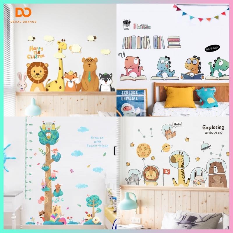 Decal dán tường 3d trang trí phòng ngủ phòng khách cho bé tủ quần áo AD14