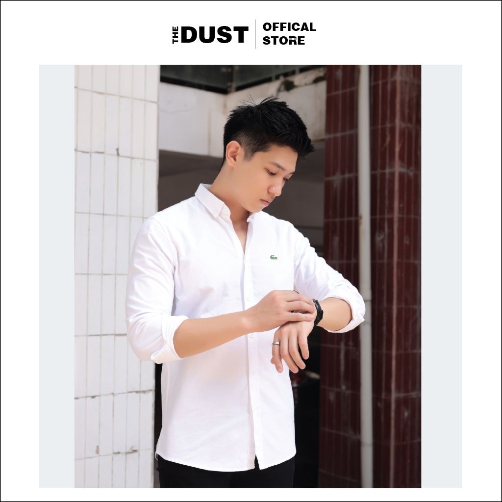 Áo sơ mi nam dài tay trơn cổ bẻ basic LCT, Áo sơ mi nam công sở form slimfit, vải oxford cao cấp