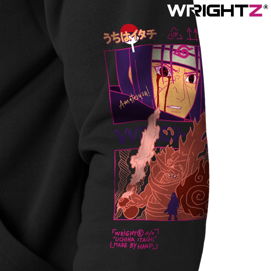 Áo hoodie Wrightz anime manga naruto uchiha itachi saringan thời trang đường phố unisex
