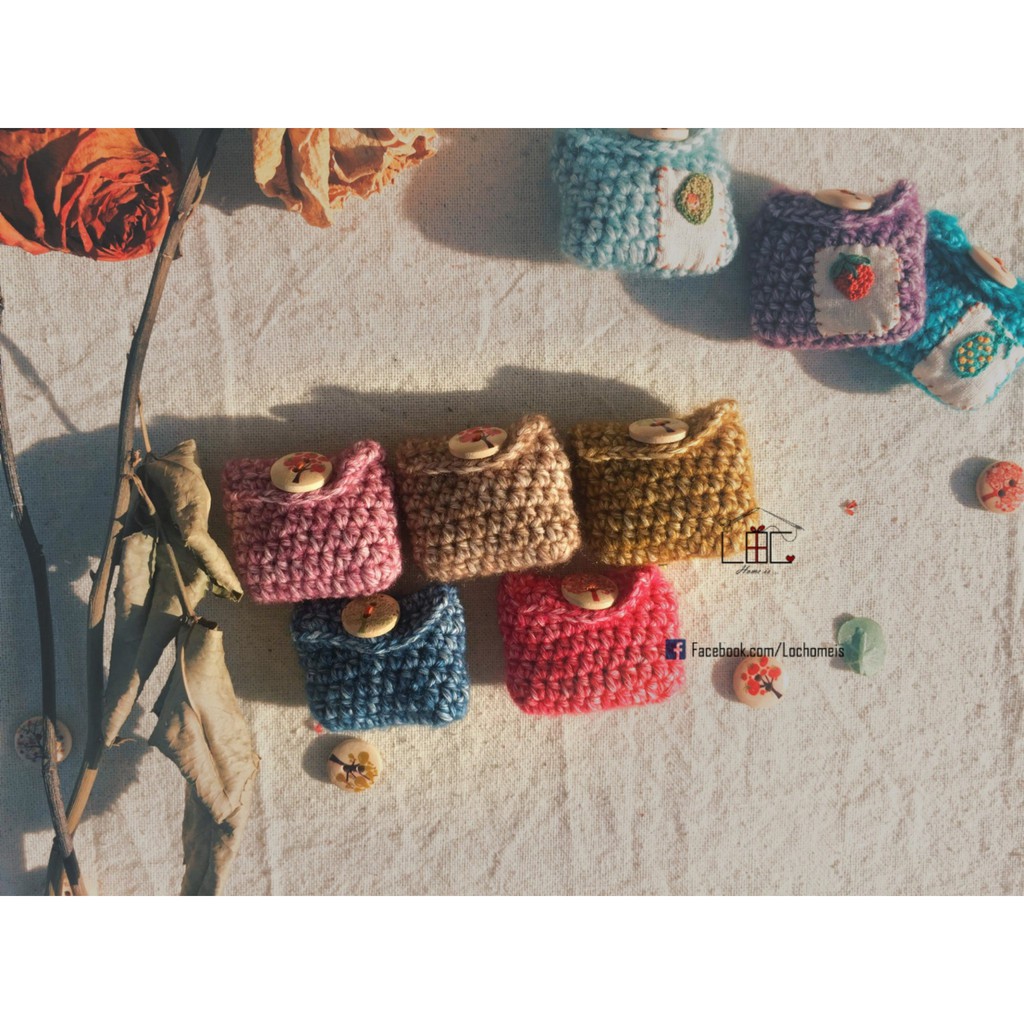 Túi Tỏi Mini Thêu Handmade, Túi Đeo Tránh Vía (thêu theo yêu cầu) - LỘC Homeis