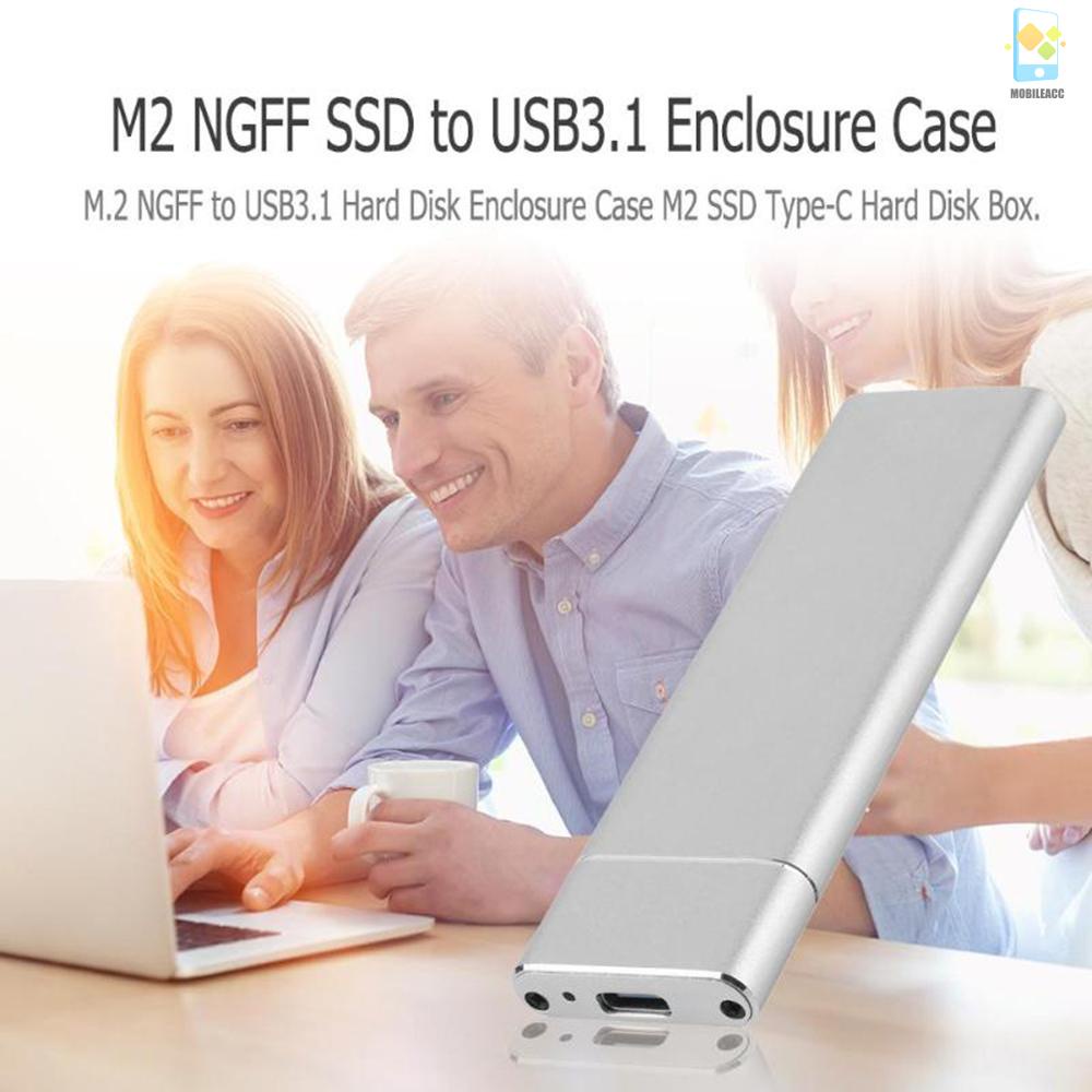 Hộp Chuyển Đổi Ổ Cứng M.2 Ngff Ssd 6gbps Sang Usb 3.1 Type-C M2 Ssd Type-C