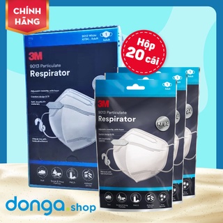 Khẩu trang 3M KF94 9013 chính hãng - Hộp 20 cái - Lọc bụi mịn PM2.5, vi khuẩn - Siêu KM giảm 20%