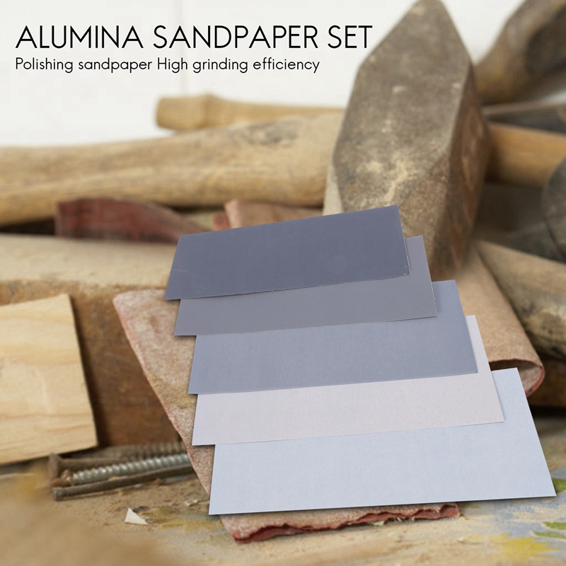 Set 20 Tấm Giấy Nhám 1000 / 2000 / 3000 / 5000 / 7000 Dùng Để Đánh Bóng Gỗ / Kim Loại / Đánh Bóng Tự Động / 9X3.6 inch