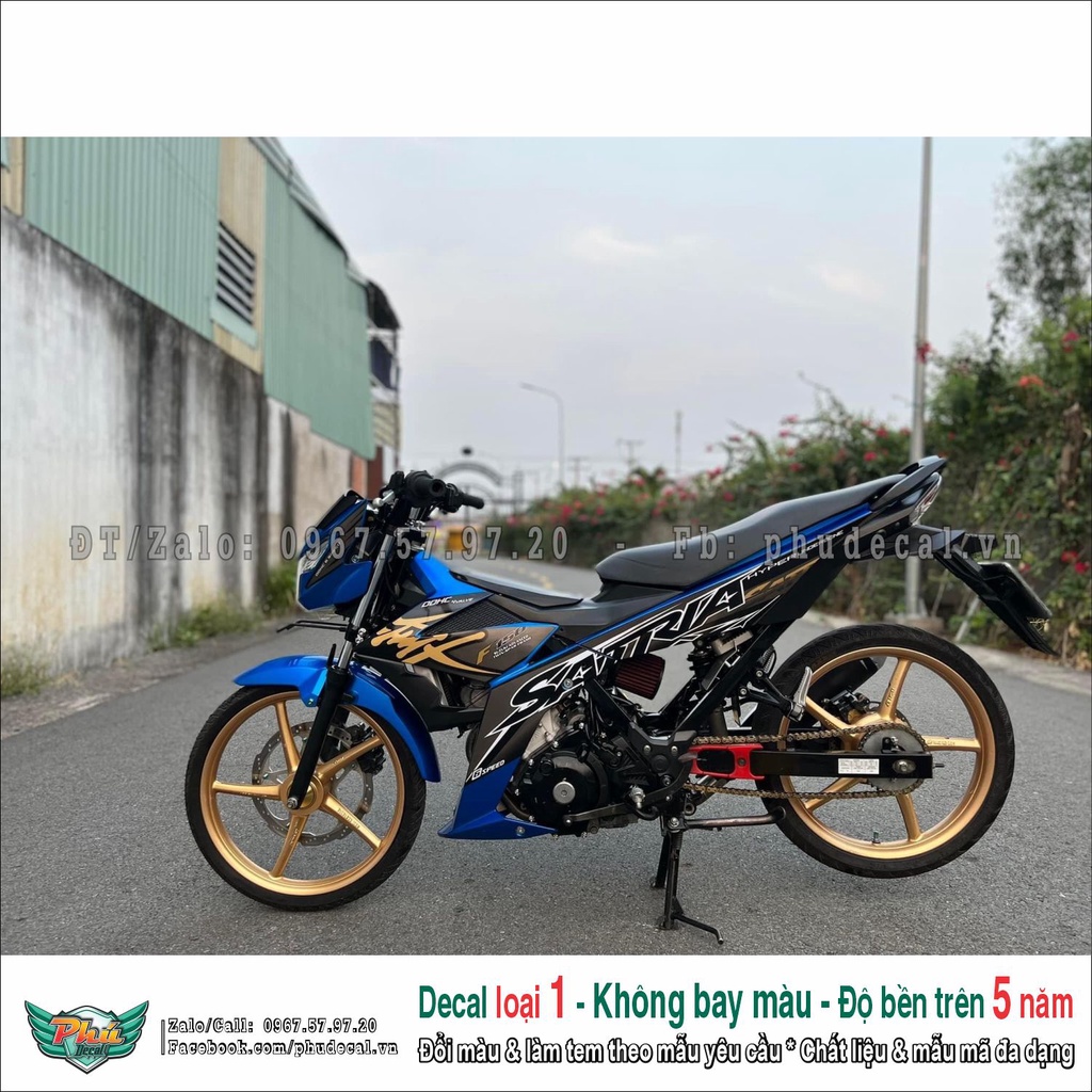 Tem rời Satria Xanh xám (2)
