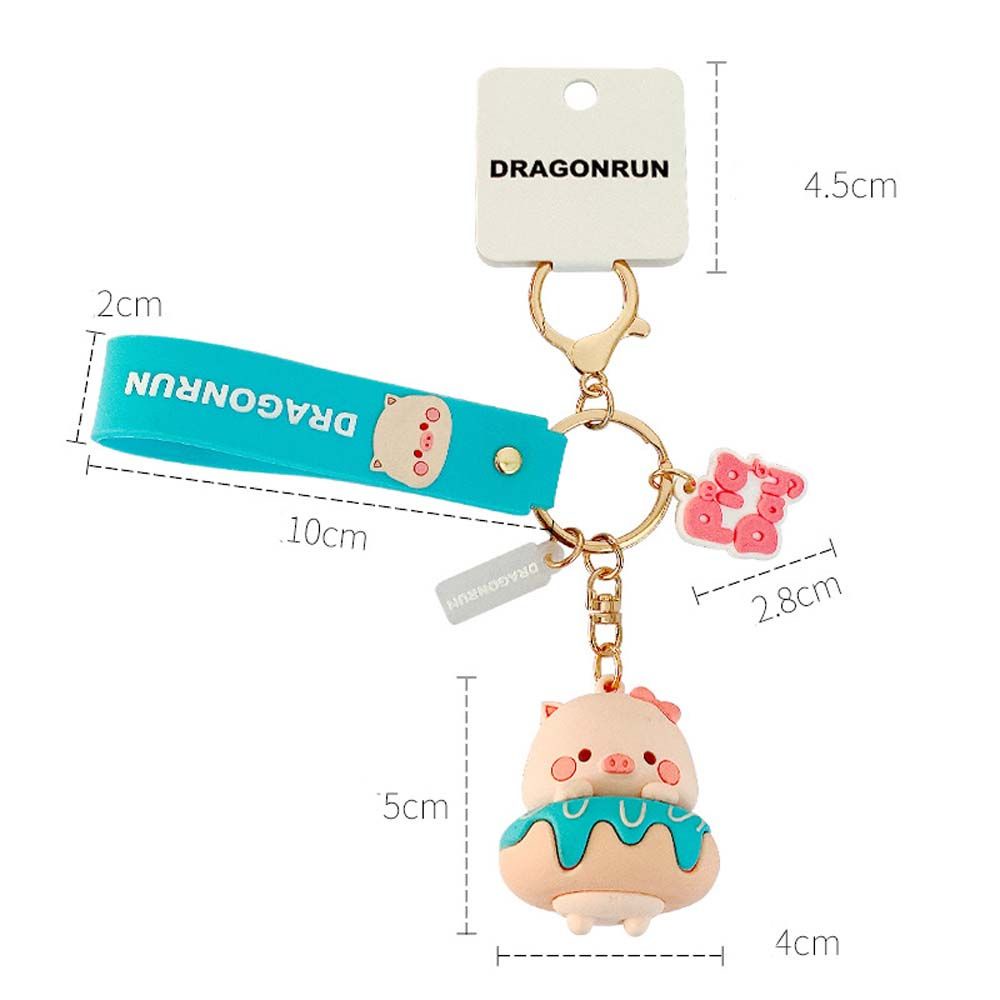 Móc gắn chìa khóa hình heo con xinh xắn dễ thương
