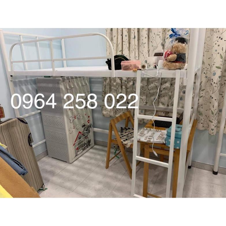 Giường Kiểu 1 tầng khung trụ - ngang 1m dài 2m - freeship HCM