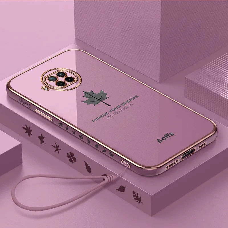 QIANZI Ốp Lưng Mềm Họa Tiết Lá Phong Dành Cho xiaomi redmi ntoe9 9pro 9s note10 10pro xiami10 redmi9 9a