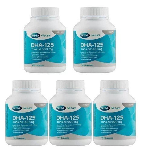 Thực phẩm bổ sung DHA, hỗ trợ phát triển não bộ và thị giác cho bé từ 2 tuổi Mega DHA-125 - Lọ 30 viên