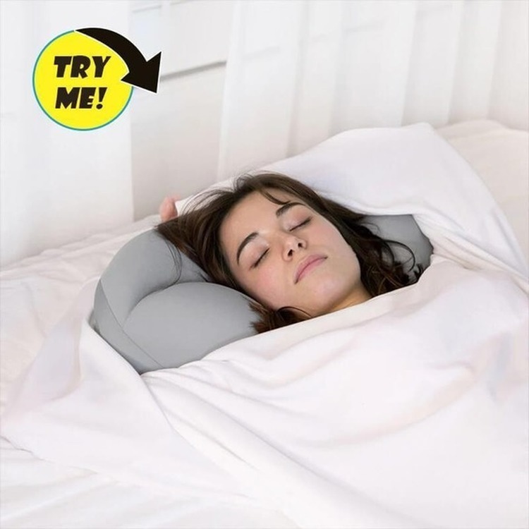 khuyến mại lớn 4,4 !!  Multifunctional auxiliary pillow egg pillow memory foam neck all-round sleep pillow cái gối# stteam96.vn