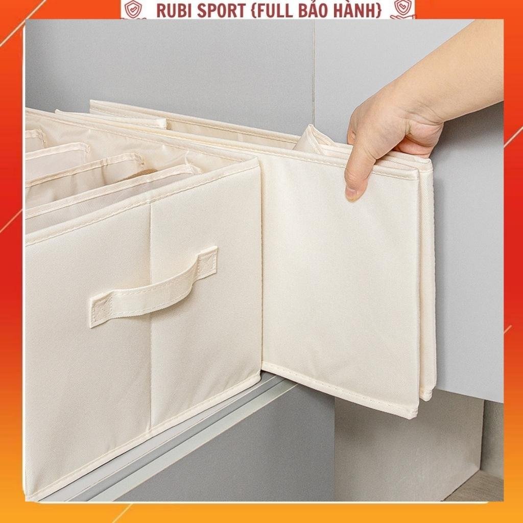 Hộp đựng quần áo bằng vải có thể gấp gọn chia 7 ngăn 9 ngăn có nắp,không nắp cao cấp Xuất Nhật