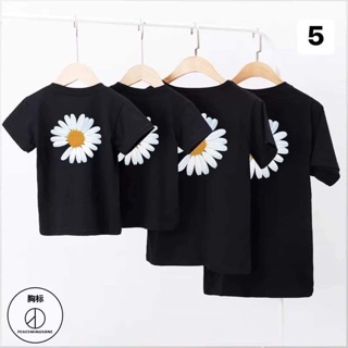 Áo gia đình Hoa cúc đẹp thun cotton loại 1 đủ màu, size 6-110kg