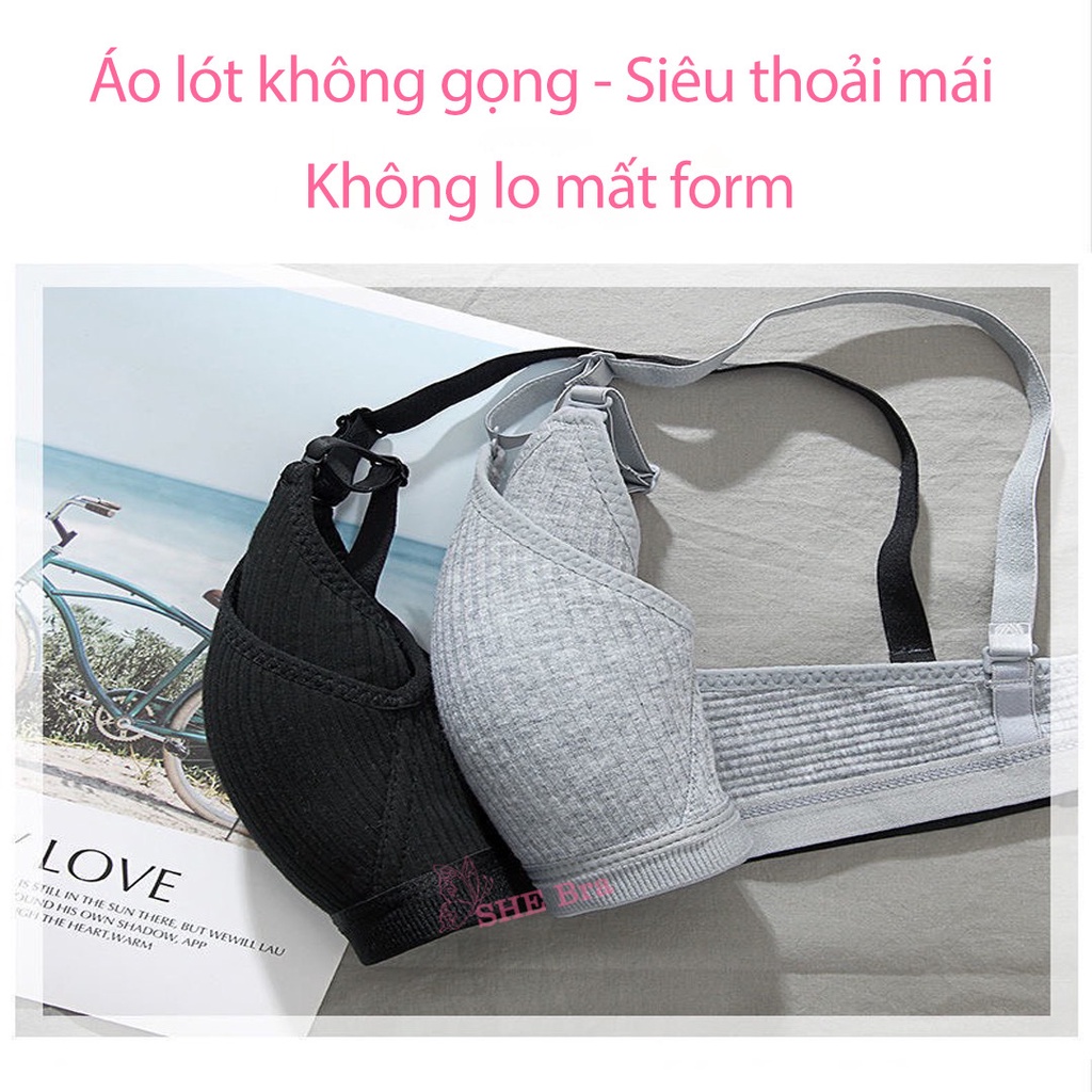 Áo Bra Sport belt Áo Lót Ngực Nữ Sinh Không Gọng Chất Cotton Co Giãn 4 Chiều Mềm Mại ALO03 | BigBuy360 - bigbuy360.vn