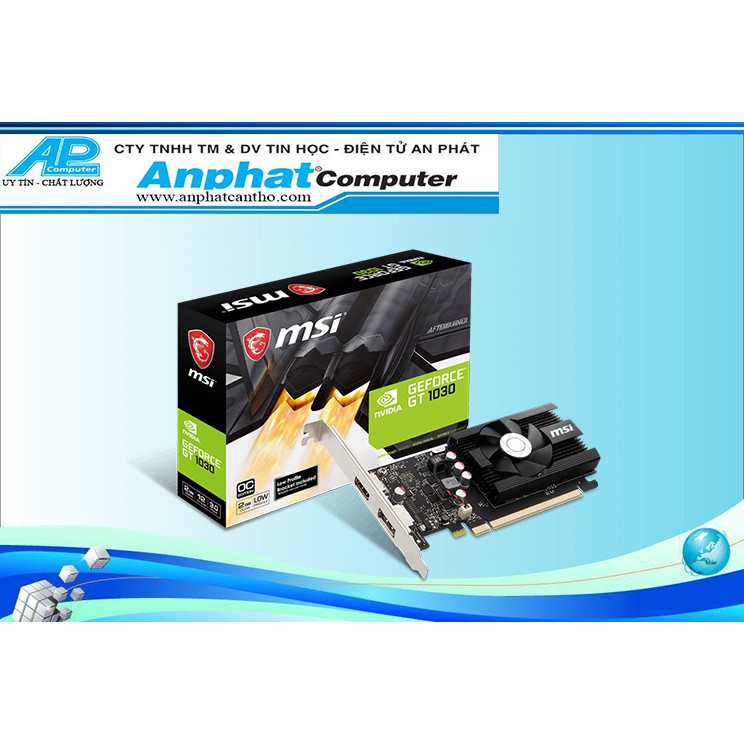 Card Màn Hình VGA MSI GeForce GT 1030 2GD4 LP OC - Hàng Chính Hãng - Bảo hành 36 tháng