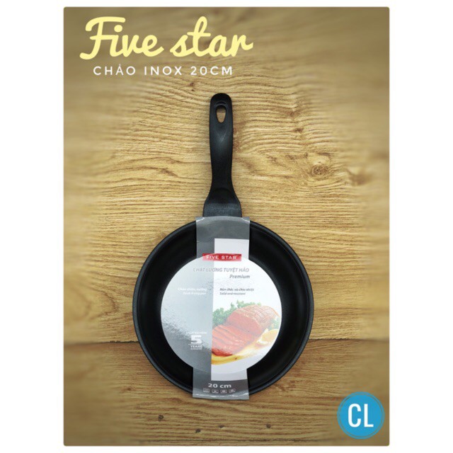 Chảo Fivestar Chống Dính 3 Đáy Dùng Được Bếp Từ Cao Cấp