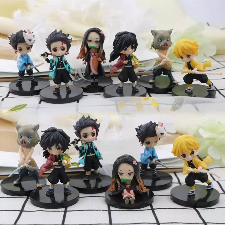 Bộ 6 Mô Hình Nhân Vật Kimetsu no Yaiba Sống Động