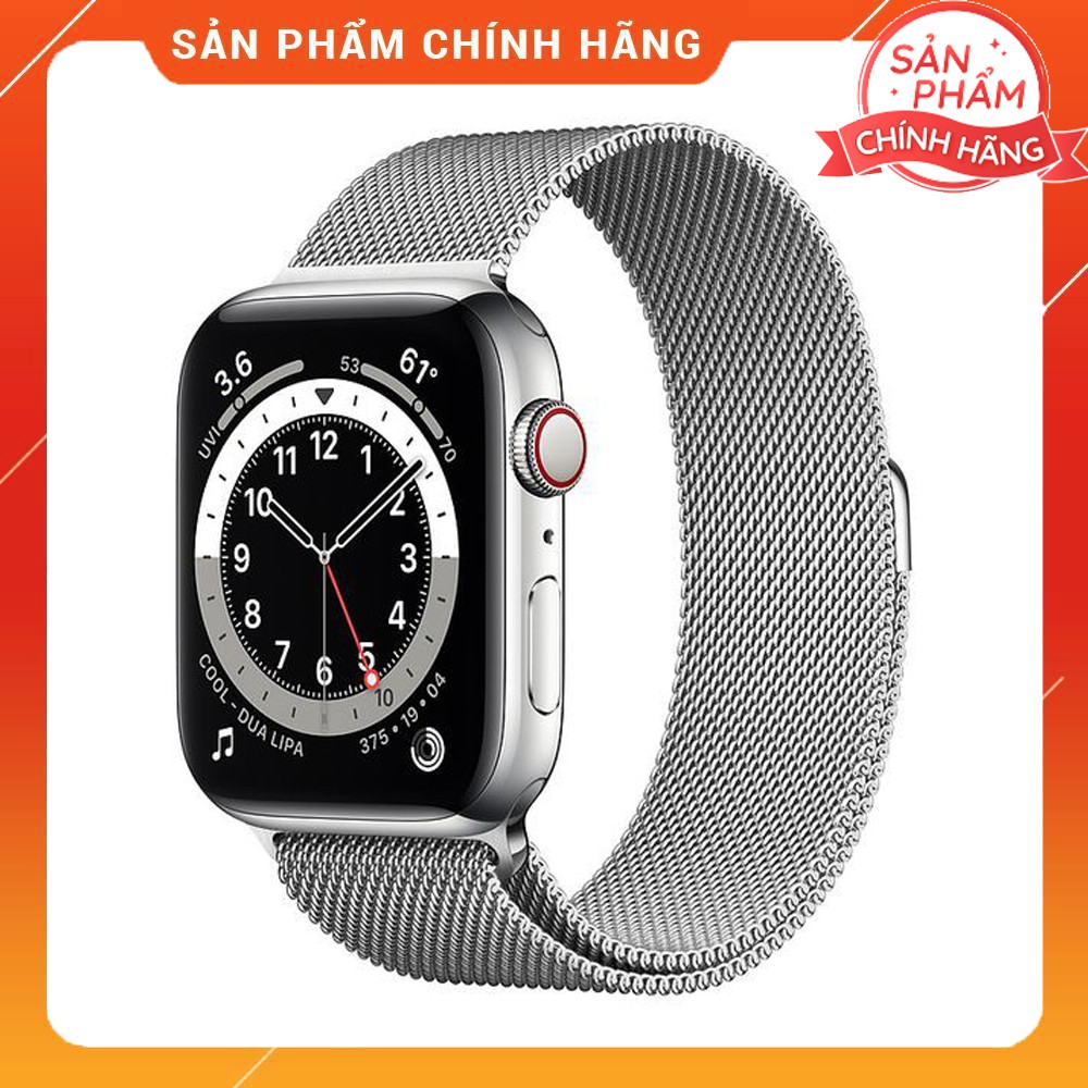 Đồng Hồ Thông Minh Apple Watch Series 6 GPS+CELL Stainless Steel Case with Milanese Loop(Viền Thép & Dây Thép)- Mới 100%