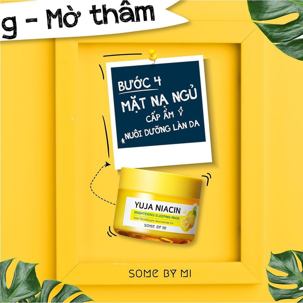 Mặt Nạ Ngủ Dưỡng Trắng Sáng Da Some By Mi Yuja Niacin 30 Days Miracle Brightening Sleeping Mask 60g