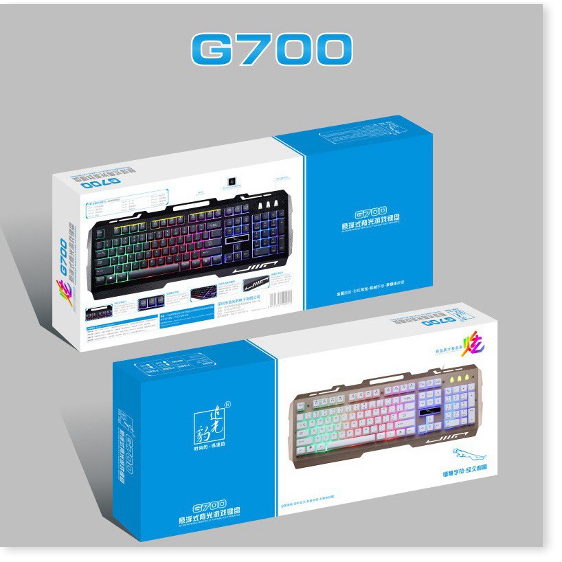 Bàn phím giả cơ chuyên game cao cấp G700 , G20 , G21 PRO NEW 2019 đèn led 7 màu - CHUYÊN GAME CAO CẤP