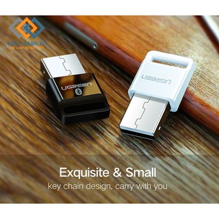 USB Bluetooth 4.0 cao cấp Ugreen 30443/30524 dành cho máy tính xách tay,máy tính để bàn,máy tính đồng bộ - BH 18 Tháng