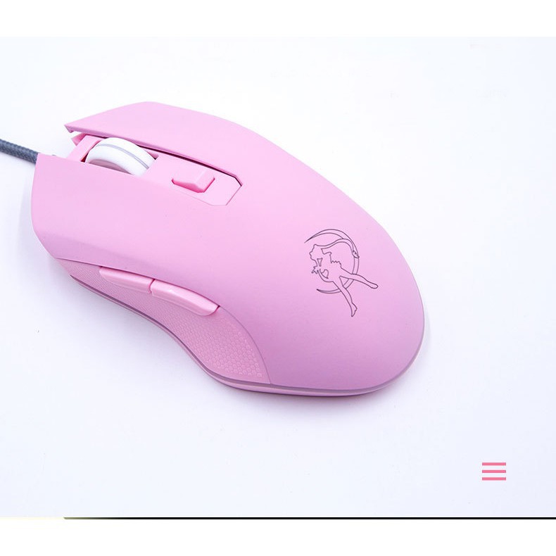 Chuột Gaming HM09 Pink LED RGB - Siêu Phẩm dành cho nữ game thủ ( BH 12 tháng ) | WebRaoVat - webraovat.net.vn