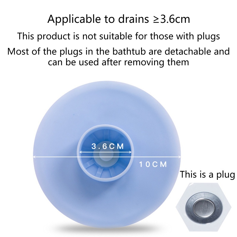 Nắp Chặn Cống Thoát Nước Bằng Silicone Cho Nhà Bếp/Phòng Tắm