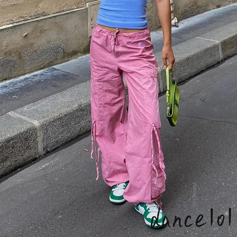 Quần Ống Rộng Dây Rút Khiêu Vũ1O1-Y2K