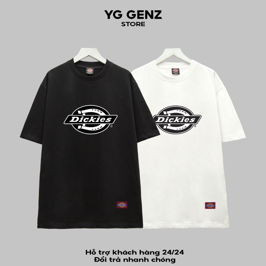 Áo thun MÓNG NGỰA DICKIES  YGGENZ shop , Áo thun unisex nam nữ from rộng oversize chất liệu cotton 100%